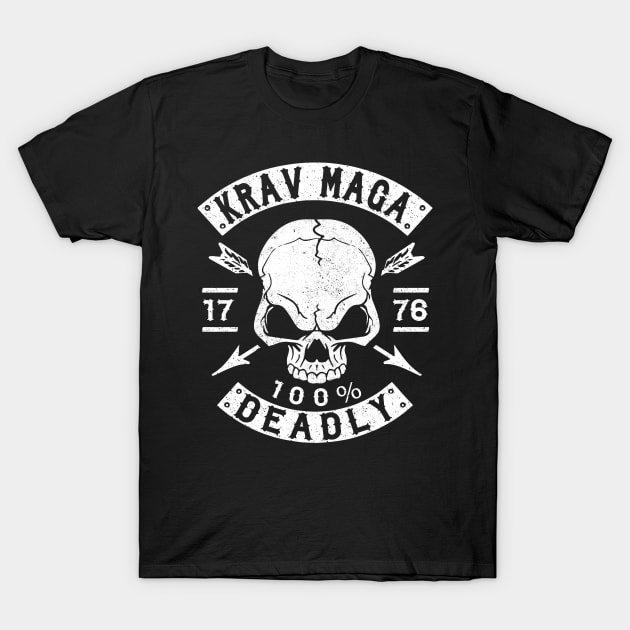 KRAV MAGA - 100% DEADLY - SELF DEFENSE T-Shirt by Tshirt Samurai